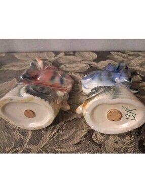 Accents | Rare Vintage Australian Pottery Fish Shell Statue Salt And ...